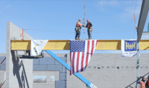 H.W. Houston Topping Out East High School