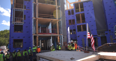 Aura Residences at Snowmass tops out