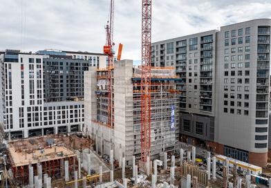Pinkard Construction Tops Out Luxury Highrise in Denver's Golden Triangle