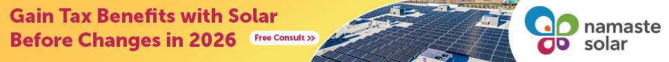 Namaste Solar banner ad