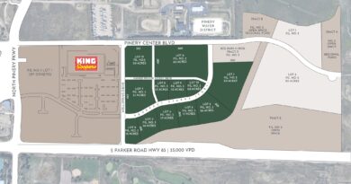Douglas County, Colorado master-planned development map.