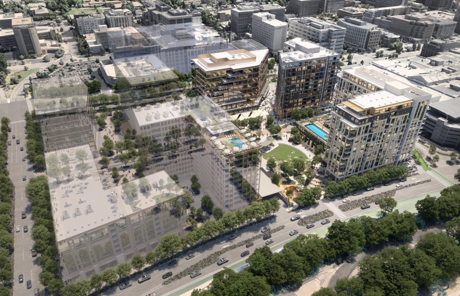 One Cherry Creek aerial.