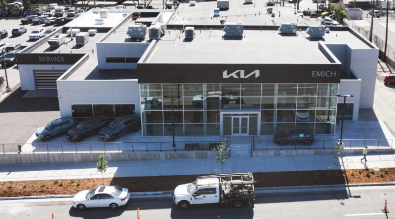 Emich Kia Dealership in Denver drone photo