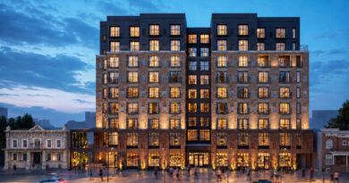 The Uptown Apartments at Dusk