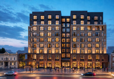 The Uptown Apartments at Dusk