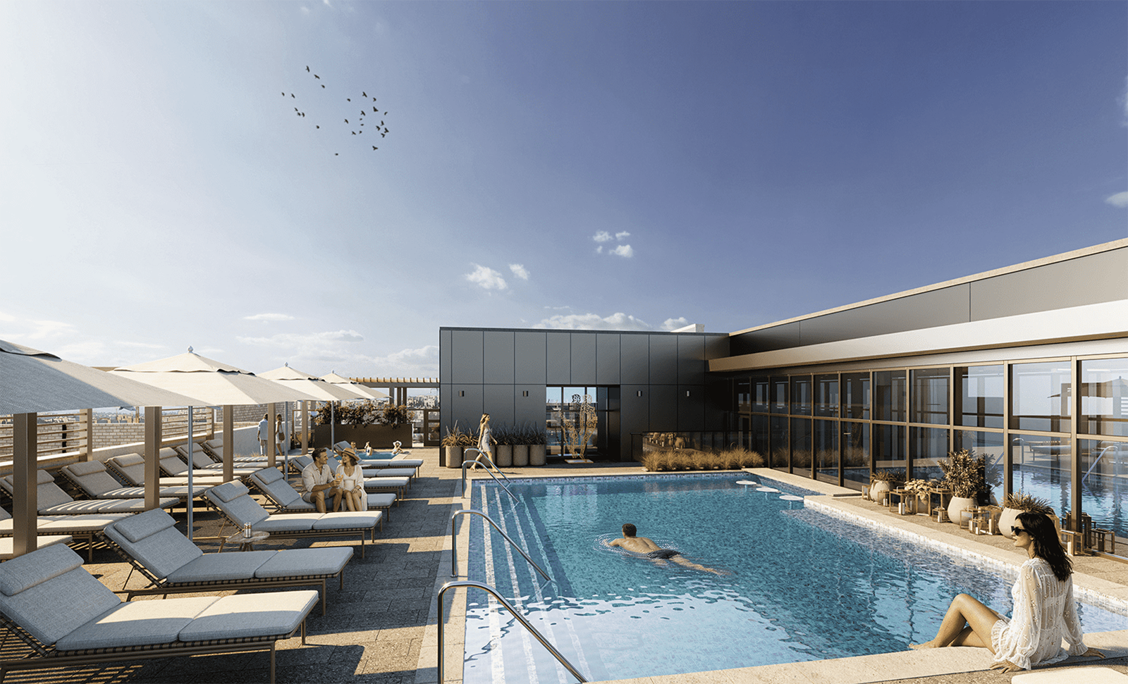 The Oasis Apartments in Cherry Creek pool